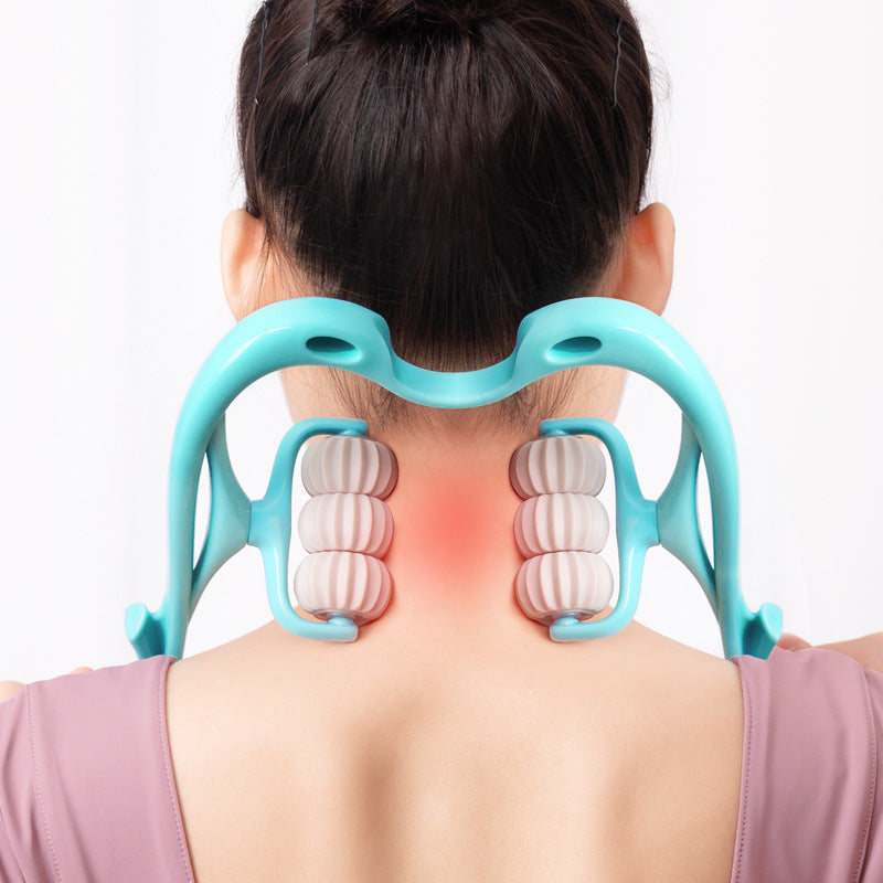 Six-wheel Neck Massager Massage Relieve Roller