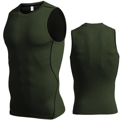 Men's Tight Bottoming Sleeveless Workout Clothes