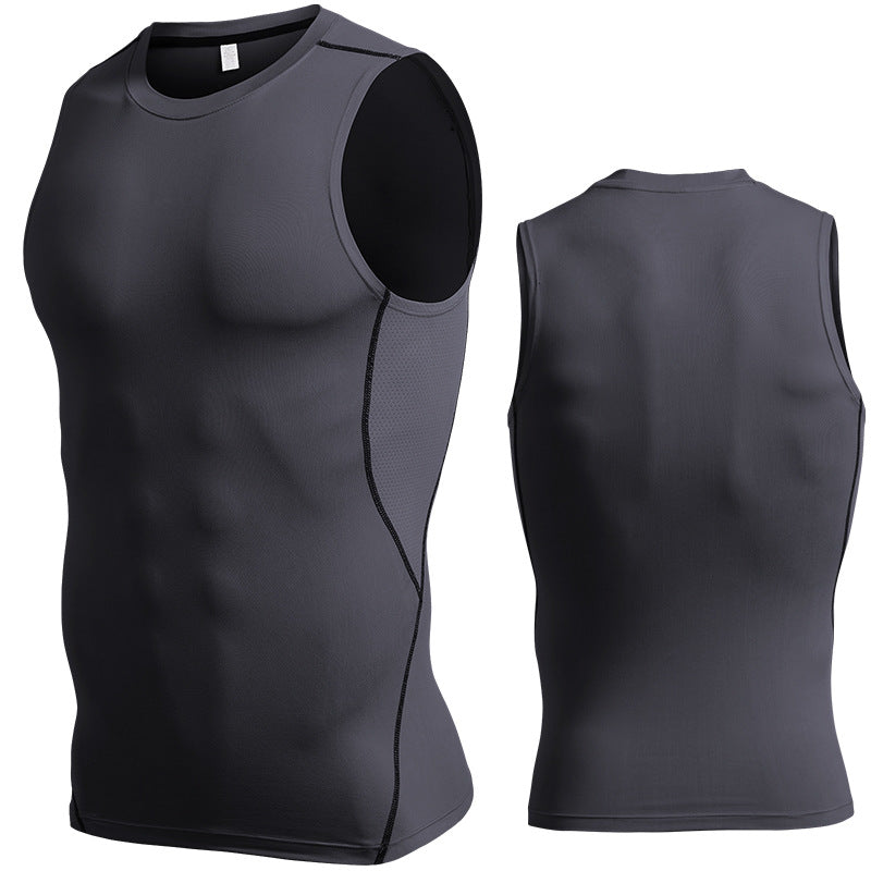 Men's Tight Bottoming Sleeveless Workout Clothes