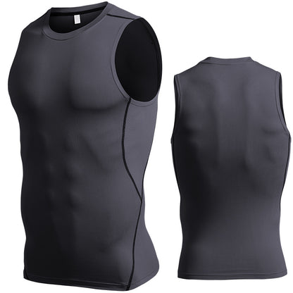 Men's Tight Bottoming Sleeveless Workout Clothes