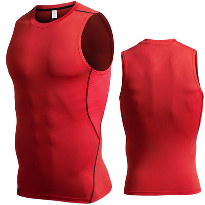 Men's Tight Bottoming Sleeveless Workout Clothes