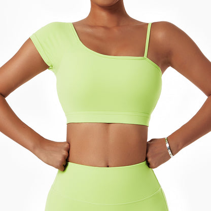 Off-shoulder Sports Bra Gym Training Tights