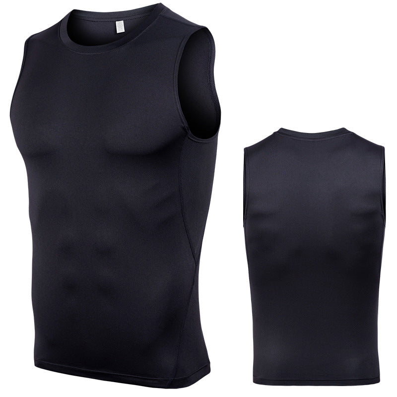 Men's Tight Bottoming Sleeveless Workout Clothes