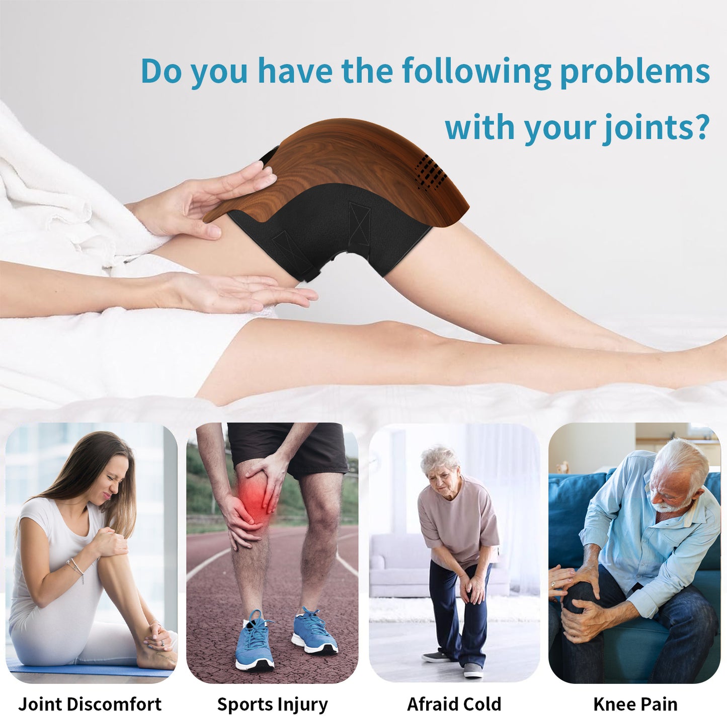 Home Use Electric Knee Massager Rechargeable Pain Relief