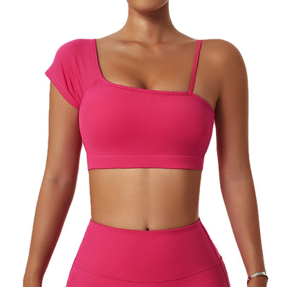 Off-shoulder Sports Bra Gym Training Tights