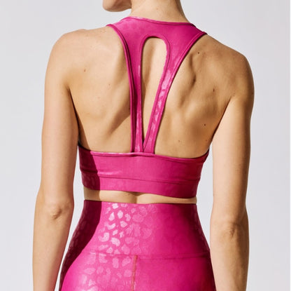 Leopard Print Running Sports Yoga Suit Women